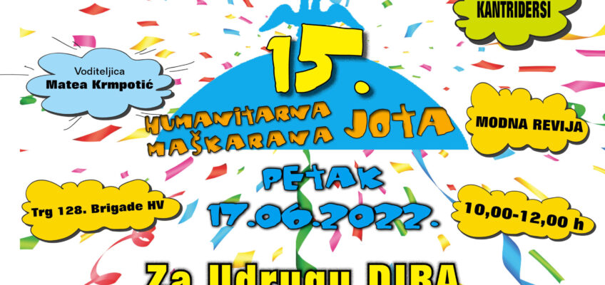 15. humanitarna Maškarana “jota” – POZIV