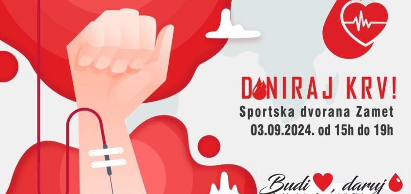 Dobrovoljno darivanje krvi – 3.9.2024.