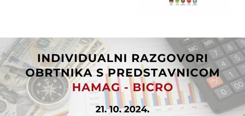 INDIVIDUALNI RAZGOVORI – Hrvatska agencija za malo gospodarstvo, inovacije i investicije (HAMAG-BICRO) – 21.10.2024.
