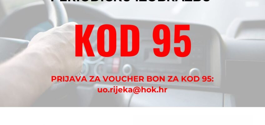 Udruženje obrtnika Rijeka u suradnji s Prometnom školom Rijeka pripremilo program sufinanciranja polaganja tečaja za KOD-95