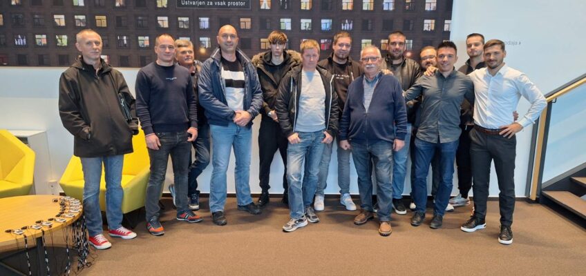 Članovi Ceha građevinara Udruženja obrtnika Rijeka na stručnom putovanju i prezentaciji u TEM ČATEŽ d.o.o.