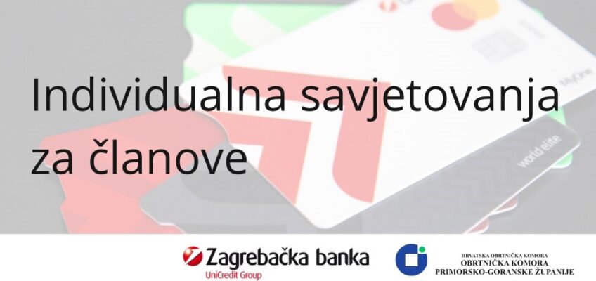 Individualna savjetovanja i predstavljanje proizvoda Zagrebačke banke d.d. za obrtnike
