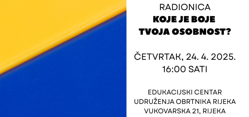 SVIM BEAUTY RADIONICA: KOJE JE BOJE TVOJA OSOBNOST? – 24.4.2025. godine – 16:00 – 20:00 sati