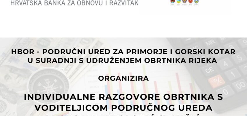 Info dan HBOR-a u Udruženju obrtnika Rijeka – 30.4.2025.