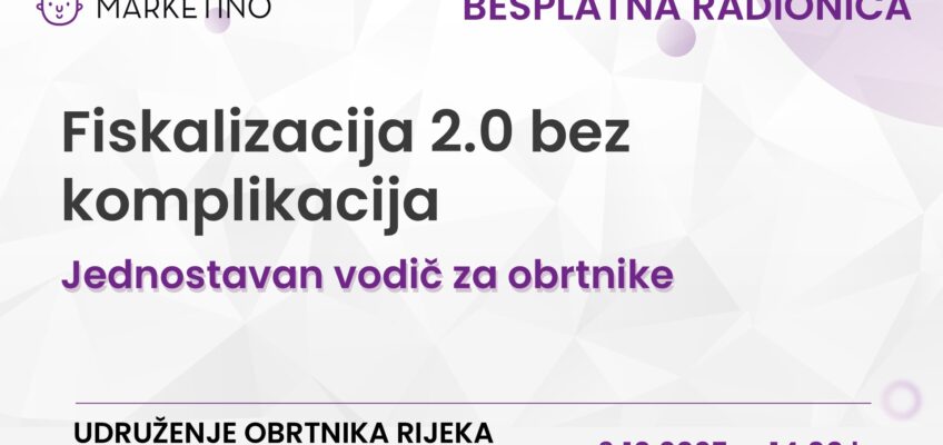 Fiskalizacija 2.0 bez komplikacija – Jednostavan vodič za obrtnike – 6.10.2025.
